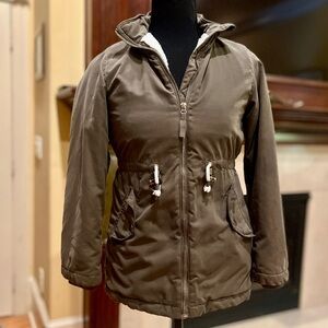 H&M Utility Jacket Faux Sherpa Lined Label of Graded Goods Size 9 10